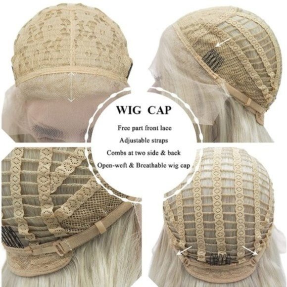 Platinum Blonde Lace Front Wig - Picture 5 of 5